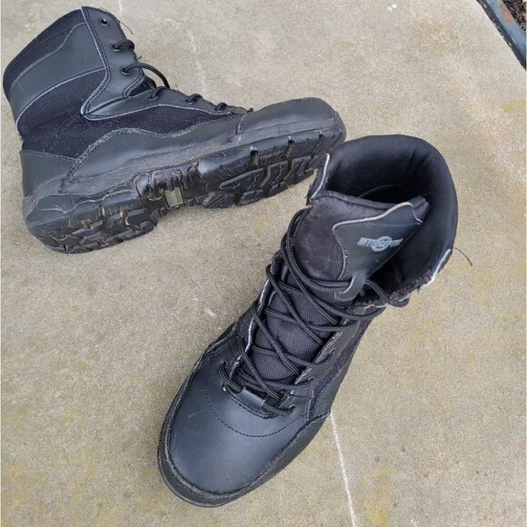 Interceptor Shoes Men 10 Tactical Kentin Boots Side Zip Black - Picture 3 of 6